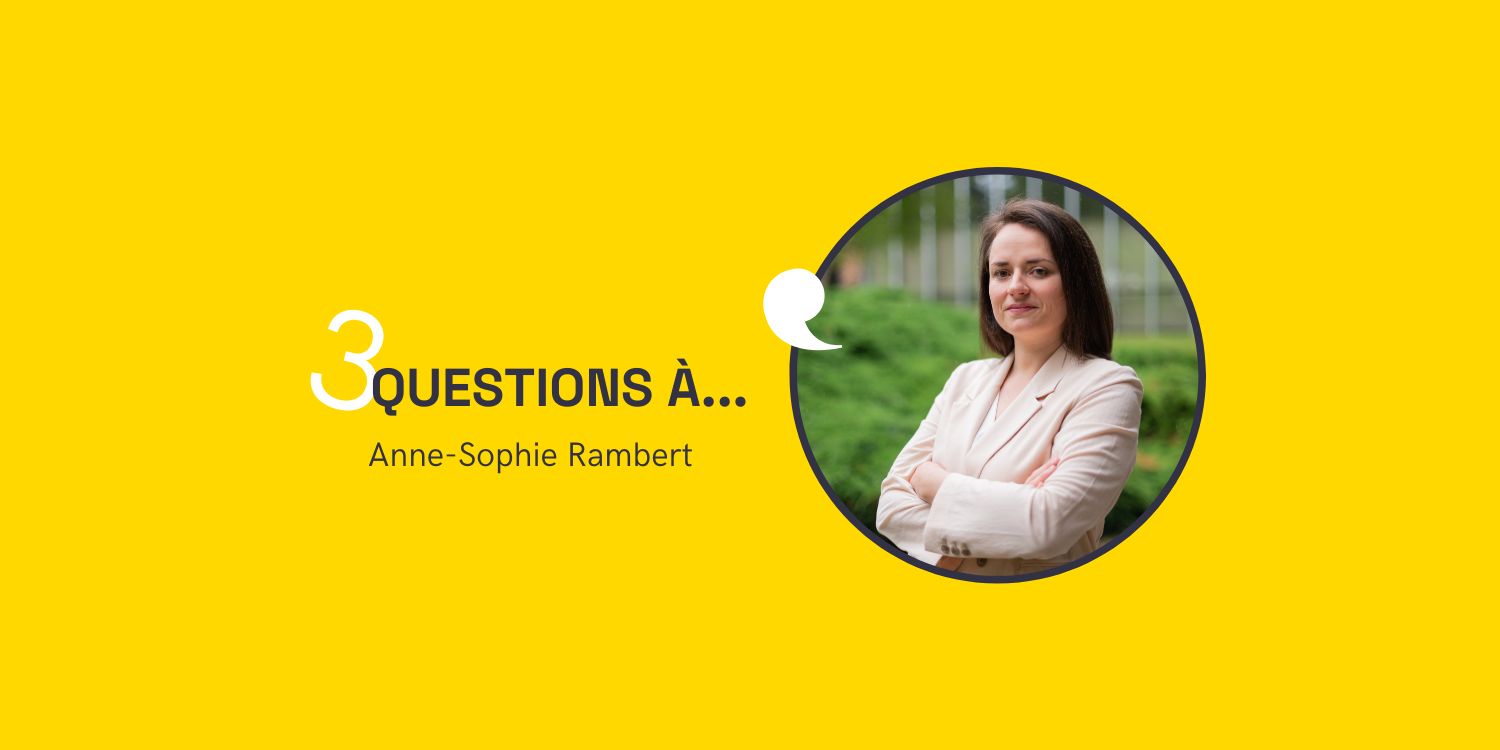 Portrait d'Anne Sophie Rambert répondant à 3 questions pour l'AFF