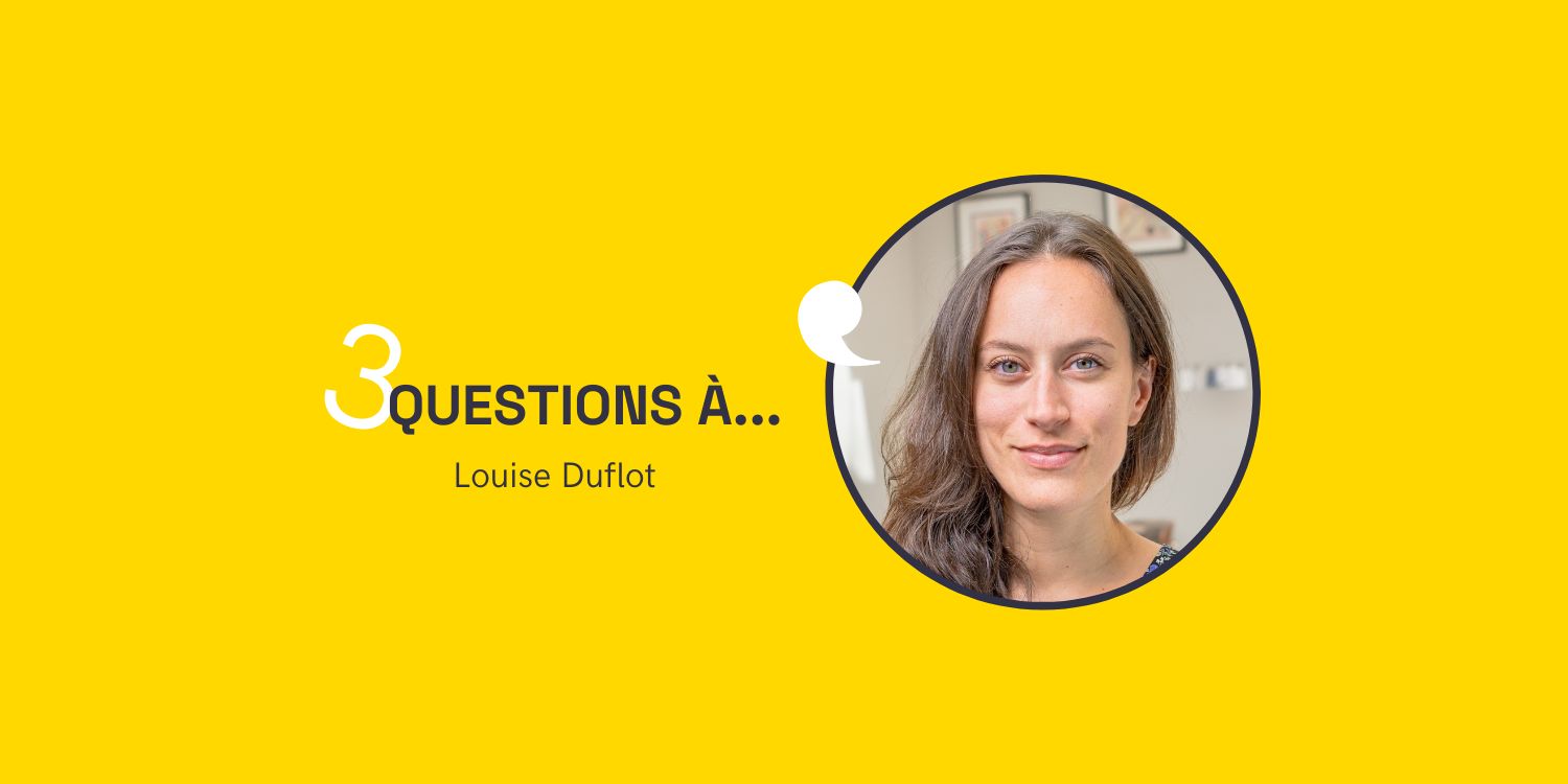 Portrait de Louise Duflot répondant à 3 questions pour l'AFF