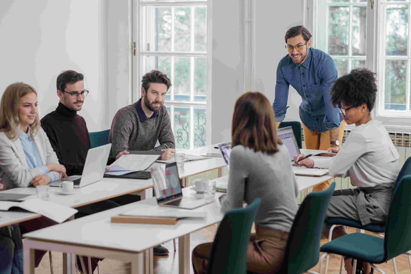 Groupe de personnes en formation à l'AFF pour obtenir le titre RNCP.