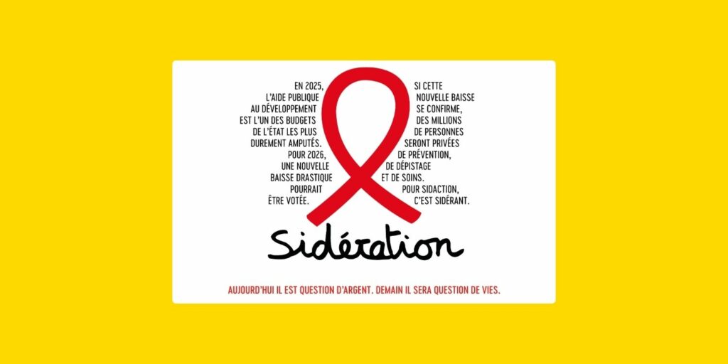 Affiche de la campagne Sidération, symbole du cri d’alerte des associations face à la crise du financement.
