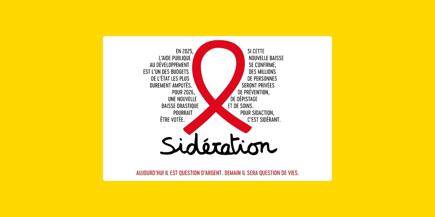 Affiche de la campagne Sidération, symbole du cri d’alerte des associations face à la crise du financement.