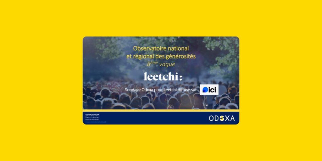 Couverture de l'étude d'Odoxa avec le titre sur une photo d'une foule