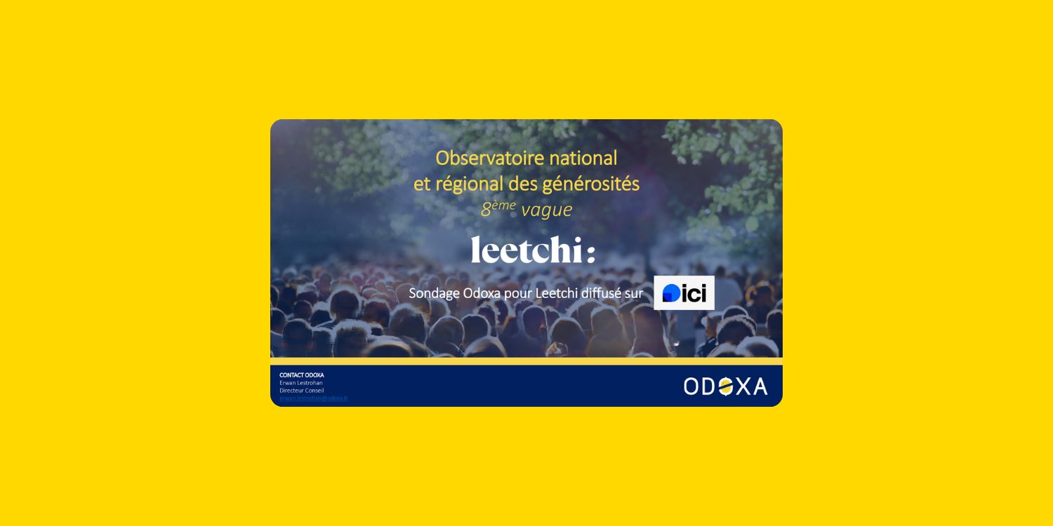 Couverture de l'étude d'Odoxa avec le titre sur une photo d'une foule