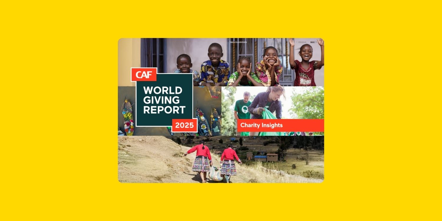 Couverture de l'édition 2025 du world giving report