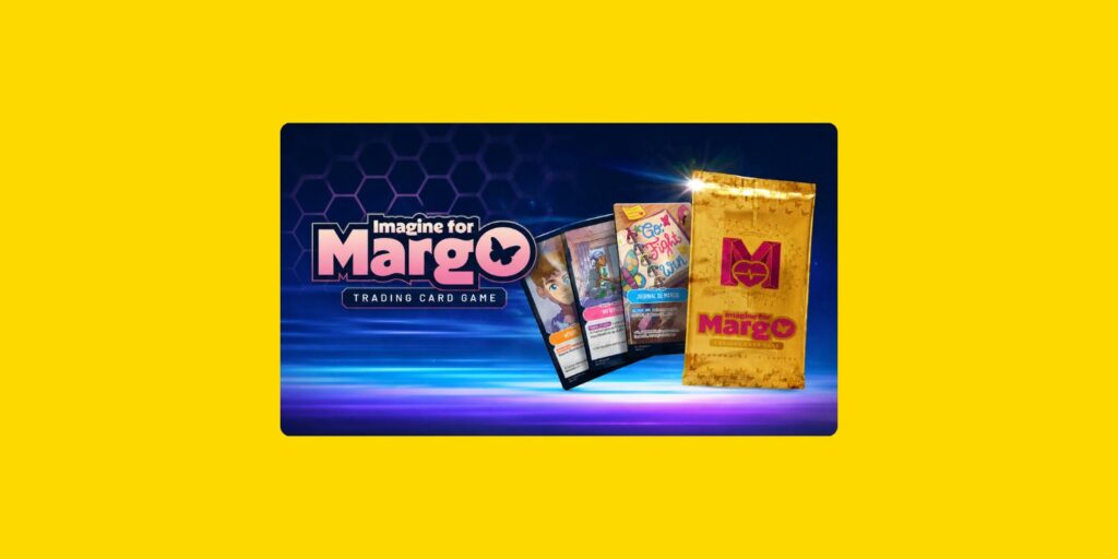 Jeu de cartes « Imagine for Margo » créé pour soutenir la lutte contre le cancer des enfants et sensibiliser à la collecte de fonds, à l'occasion de la campagne Septembre en Or.